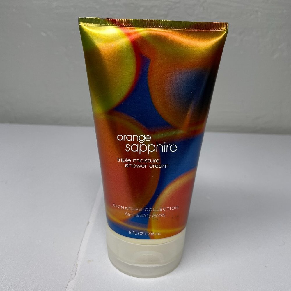 Bath & Body Works Orange Sapphire Shower Cream 8 oz Signature Discontinued
